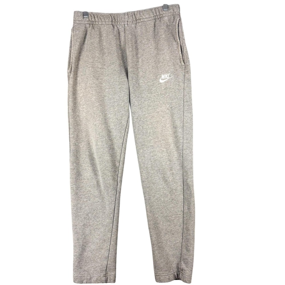 Nike Sweatpants Mens Small Gray Fleece Joggers Elastic Waist Pockets‎ Athletic
